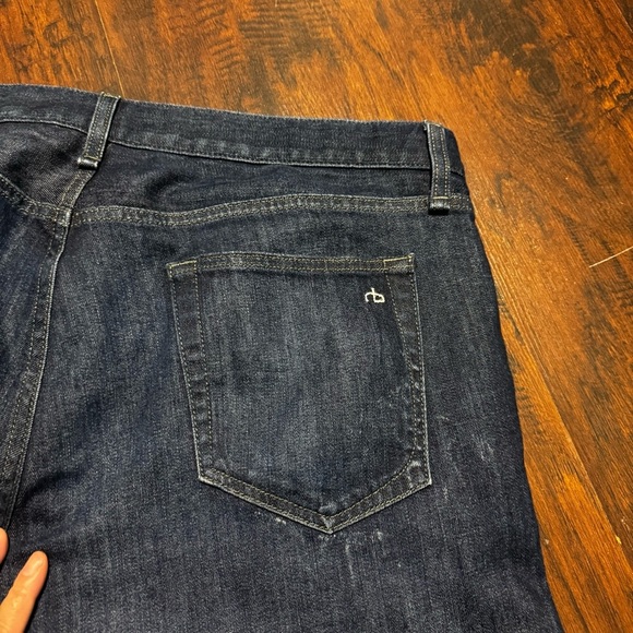Rag & Bone New York Fit to Slim Classic Blue Denim Jeans  36 x 28 - Picture 10 of 11